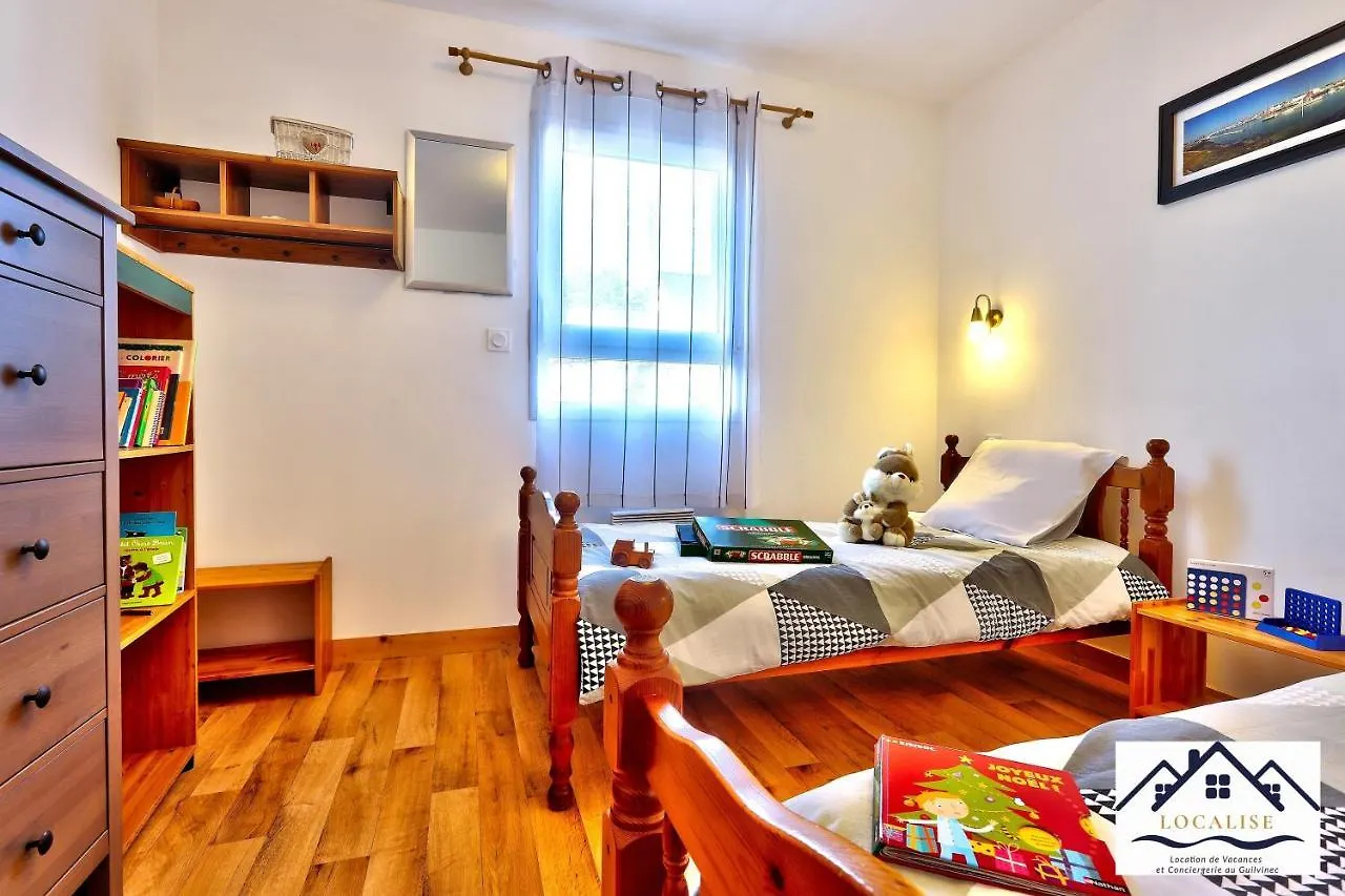 Localise - M8B - Ty Katell-Roz - Maison De Plain-Pied Avec Un Terrain Entierement Clos A Quelques Pas De La Plage Et Du Centre - Wifi Inclus - Draps Inclus - Animaux Bienvenus Tréffiagat Francja
