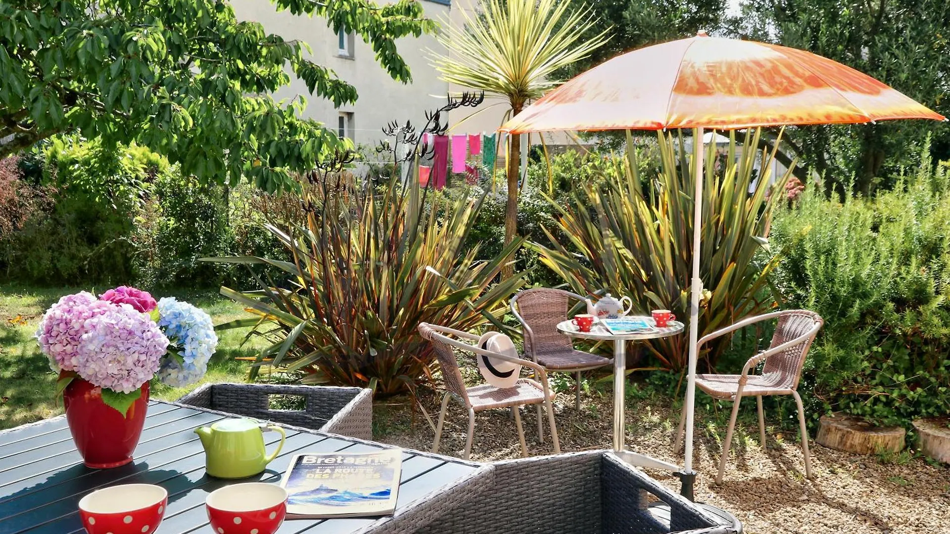 Localise - M8B - Ty Katell-Roz - Maison De Plain-Pied Avec Un Terrain Entierement Clos A Quelques Pas De La Plage Et Du Centre - Wifi Inclus - Draps Inclus - Animaux Bienvenus Tréffiagat Dom wakacyjny