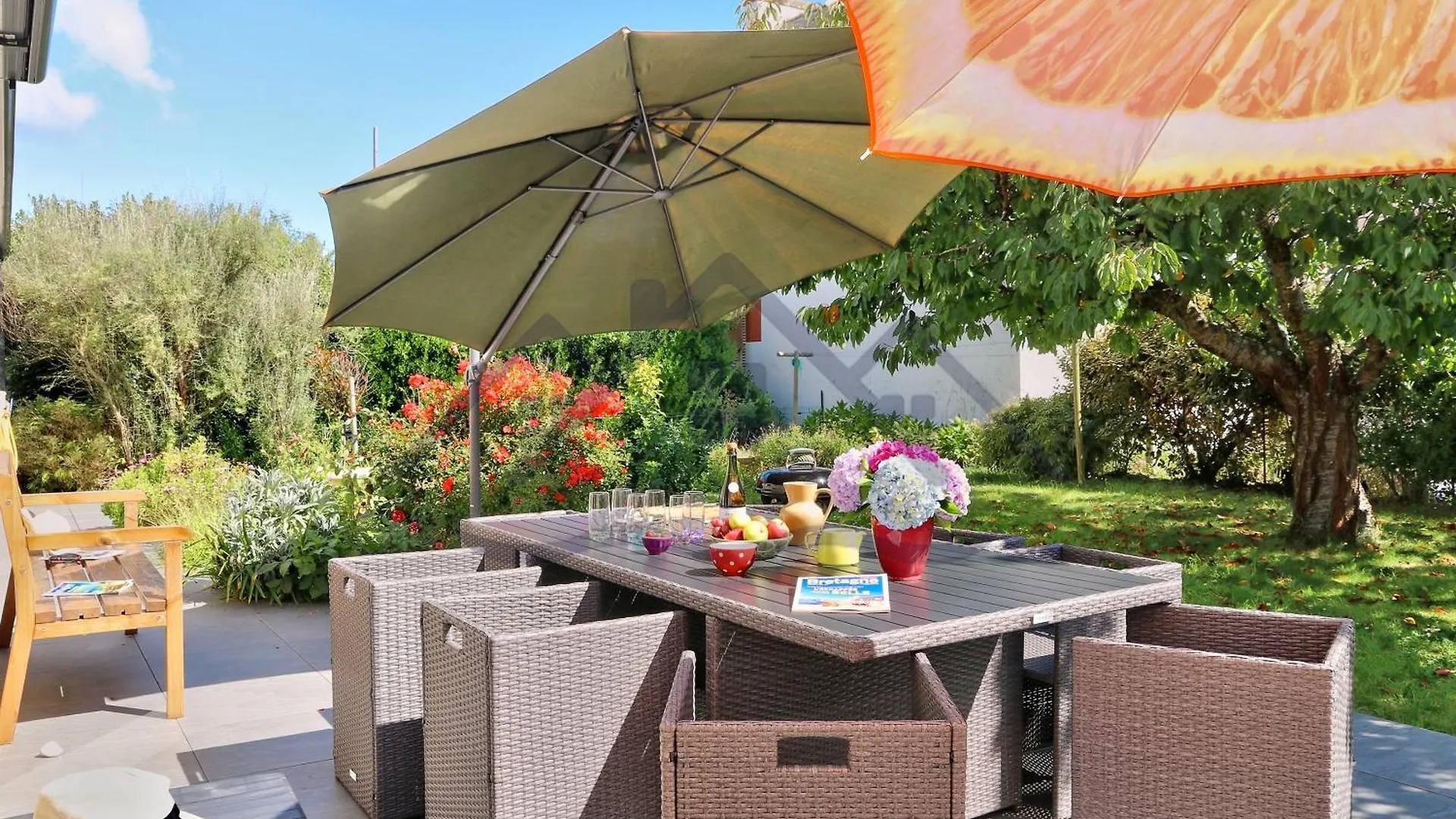 Localise - M8B - Ty Katell-Roz - Maison De Plain-Pied Avec Un Terrain Entierement Clos A Quelques Pas De La Plage Et Du Centre - Wifi Inclus - Draps Inclus - Animaux Bienvenus Tréffiagat Dom wakacyjny