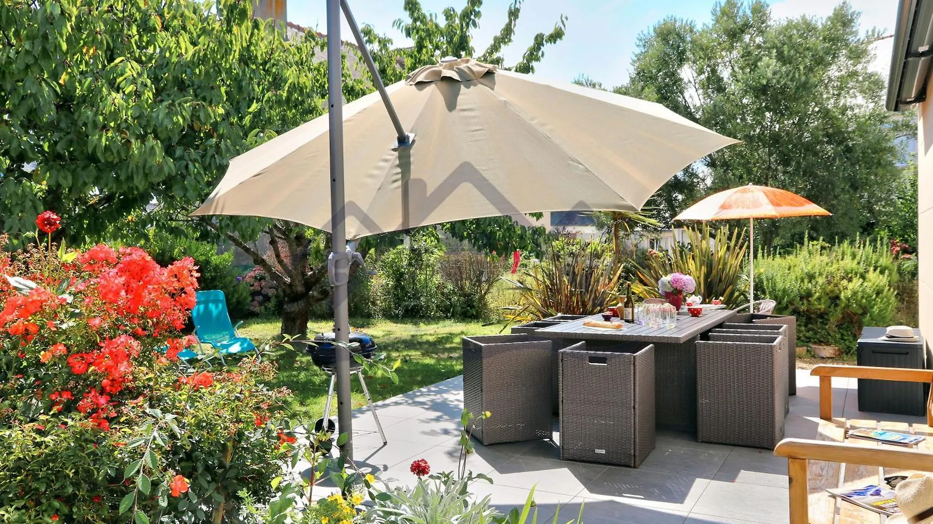 Localise - M8B - Ty Katell-Roz - Maison De Plain-Pied Avec Un Terrain Entierement Clos A Quelques Pas De La Plage Et Du Centre - Wifi Inclus - Draps Inclus - Animaux Bienvenus Tréffiagat